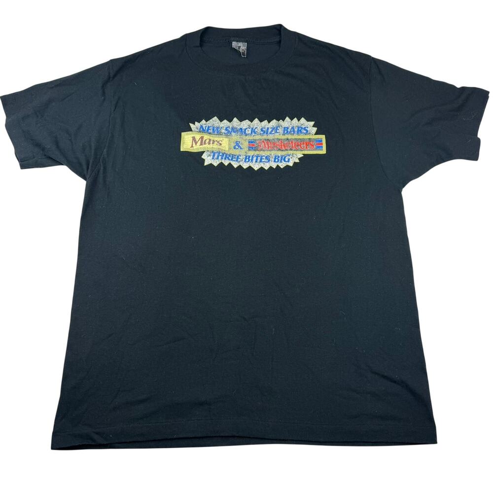 Vintage Mars 3 Musketeers Snack Size Bars Promo Tee XXL